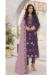 Picture of Nice Georgette Purple Straight Cut Salwar Kameez