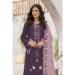 Picture of Nice Georgette Purple Straight Cut Salwar Kameez