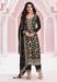 Picture of Comely Chiffon Black Straight Cut Salwar Kameez