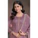 Picture of Nice Silk Purple Straight Cut Salwar Kameez
