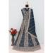 Picture of Georgette Dark Slate Grey Anarkali Salwar Kameez