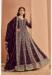Picture of Lovely Georgette Maroon Anarkali Salwar Kameez