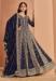 Picture of Gorgeous Georgette Navy Blue Anarkali Salwar Kameez