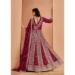 Picture of Stunning Georgette Maroon Anarkali Salwar Kameez