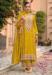 Picture of Chiffon Dark Golden Rod Straight Cut Salwar Kameez