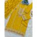 Picture of Chiffon Dark Golden Rod Straight Cut Salwar Kameez
