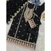 Picture of Alluring Chiffon Black Straight Cut Salwar Kameez