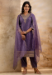 Picture of Classy Silk Dark Slate Blue Readymade Salwar Kameez