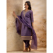 Picture of Classy Silk Dark Slate Blue Readymade Salwar Kameez