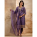 Picture of Classy Silk Dark Slate Blue Readymade Salwar Kameez