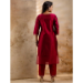 Picture of Sightly Silk Maroon Readymade Salwar Kameez