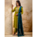 Picture of Delightful Silk Olive Readymade Salwar Kameez