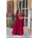 Picture of Wonderful Georgette Fire Brick Readymade Gown