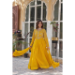 Picture of Sightly Georgette Dark Golden Rod Readymade Gown