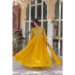 Picture of Sightly Georgette Dark Golden Rod Readymade Gown