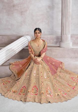 Picture of Splendid Silk Tan Lehenga Choli