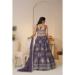 Picture of Beautiful Satin & Silk Dark Slate Blue Lehenga Choli