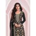 Picture of Sublime Chiffon Black Straight Cut Salwar Kameez