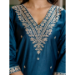 Picture of Pleasing Rayon Navy Blue Readymade Salwar Kameez