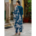 Picture of Pleasing Rayon Navy Blue Readymade Salwar Kameez