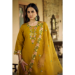 Picture of Charming Silk Dark Golden Rod Readymade Salwar Kameez
