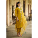 Picture of Charming Silk Dark Golden Rod Readymade Salwar Kameez