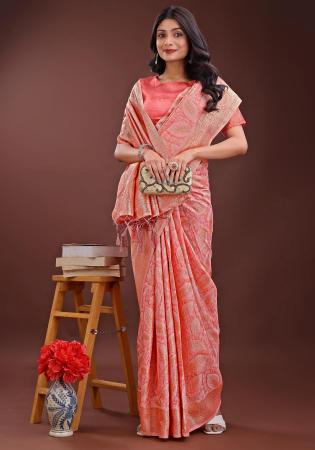 Picture of Nice Cotton Pale Violet Red Saree