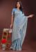 Picture of Bewitching Cotton Slate Blue Saree