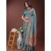 Picture of Enticing Silk Steel Blue Saree