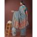 Picture of Enticing Silk Steel Blue Saree