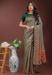 Picture of Excellent Silk Dark Olive Green Saree