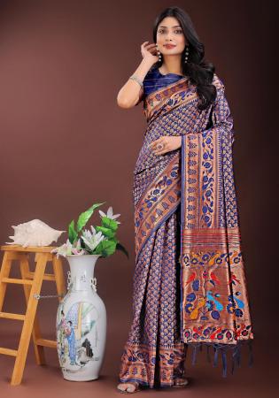 Picture of Radiant Silk Slate Grey Saree