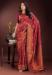 Picture of Stunning Silk Saddle Brown Saree