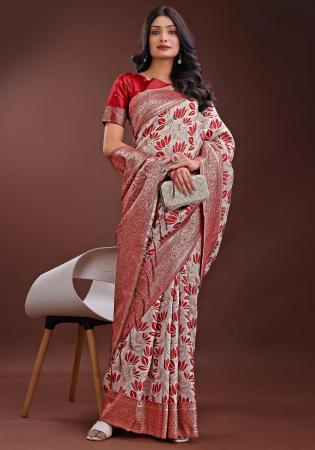 Picture of Radiant Cotton & Linen Rosy Brown Saree