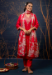 Picture of Charming Rayon & Silk Red Readymade Salwar Kameez