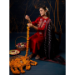 Picture of Rayon & Silk Dark Red Readymade Salwar Kameez
