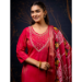Picture of Rayon & Silk Salmon Readymade Salwar Kameez