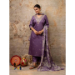 Picture of Sublime Silk Dim Gray Readymade Salwar Kameez