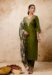 Picture of Wonderful Silk Olive Readymade Salwar Kameez