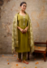 Picture of Pretty Silk Olive Readymade Salwar Kameez