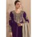 Picture of Georgette Dim Gray Straight Cut Salwar Kameez