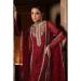 Picture of Georgette Indian Red Straight Cut Salwar Kameez