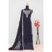 Picture of Georgette Dark Slate Grey Straight Cut Salwar Kameez