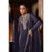 Picture of Georgette Dark Slate Grey Straight Cut Salwar Kameez