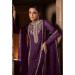 Picture of Splendid Georgette Purple Straight Cut Salwar Kameez