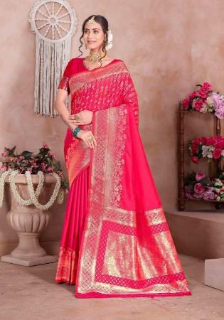 Picture of Classy Silk Light Pink Saree