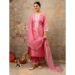 Picture of Exquisite Silk Rosy Brown Readymade Salwar Kameez