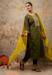 Picture of Alluring Silk Sea Green Readymade Salwar Kameez