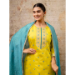 Picture of Pleasing Silk Dark Golden Rod Readymade Salwar Kameez