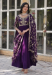 Picture of Graceful Georgette Purple Readymade Gown